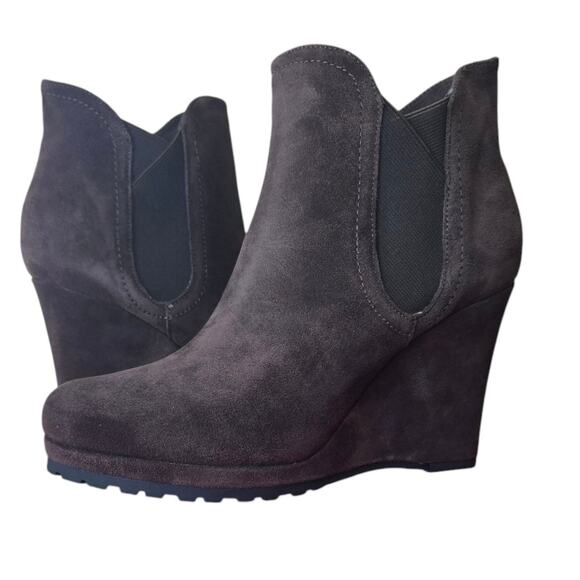 Vaneli Jara Wedge Suede Bootie Size 10 New - Picture 1 of 8